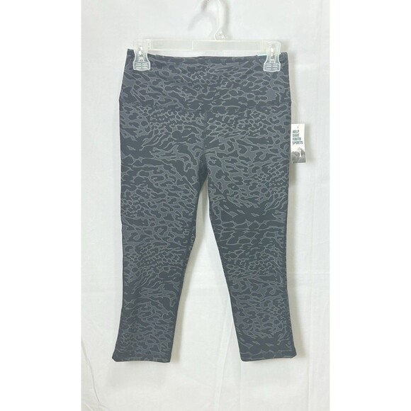 DSG High Rise Capri Womens S Black Animal‎ Print Leggings NWT - Picture 1 of 11